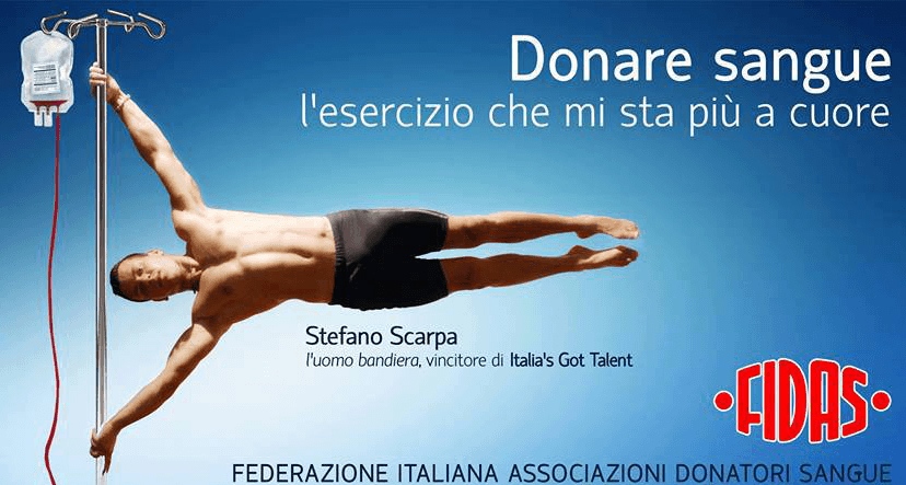 Stefano Scarpa Bandiera Italia's Got Talent